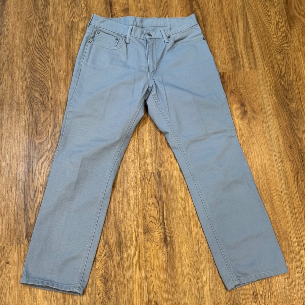 Levis 541 Athletic Taper Jeans Mens 32x30 Light Blue Gray Twill 18181-0252